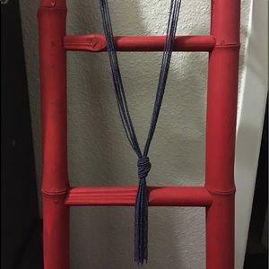 24” knotted seed bead necklace